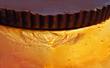 Image showing Slice of chocolate cream cake