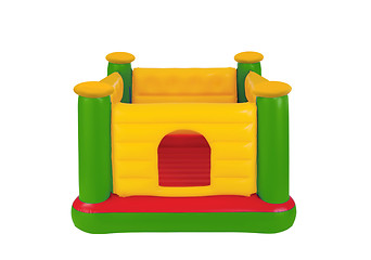 Image showing Children's Inflatable Castle Jumping Playground