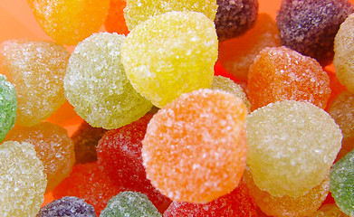 Image showing Fruit candy multi-colored all sorts, a background