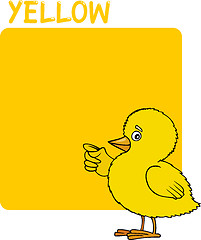 Image showing Color Yellow and Chick Cartoon