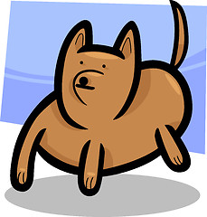 Image showing cartoon doodle of funny dog