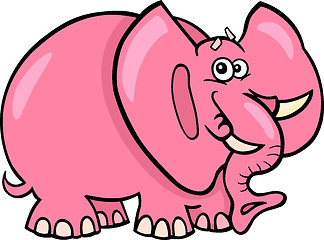 Image showing Pink Elephant Cartoon