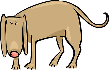 Image showing cartoon doodle of sad dog