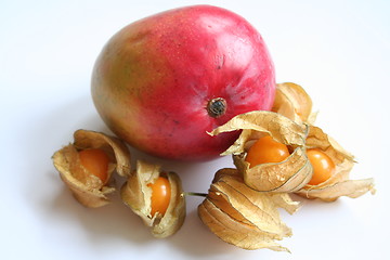 Image showing Mango an d physalis