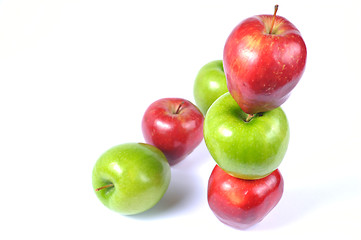 Image showing red and green apples