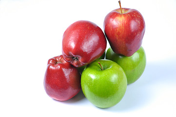 Image showing red and green apples