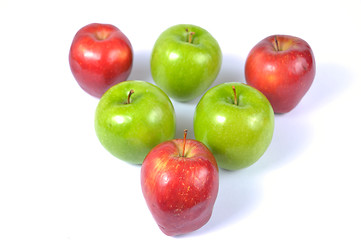 Image showing red and green apples