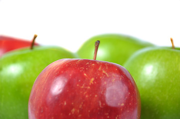 Image showing red and green apples