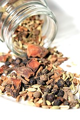 Image showing oriental spice mix n a bottle