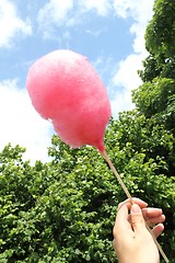 Image showing pink candy floss