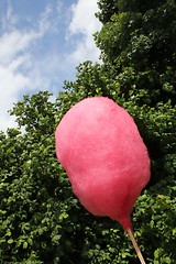 Image showing pink candy floss