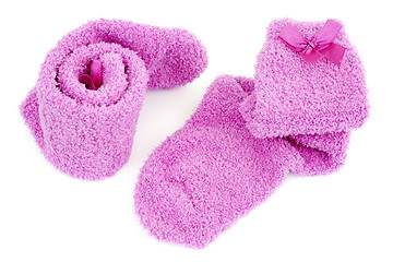 Image showing Pink socks