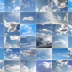 Image showing Blue sky collage