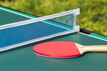 Image showing small child table tennis