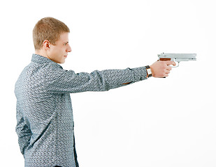 Image showing man with a gun