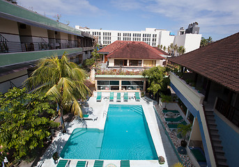 Image showing swimming pool top view