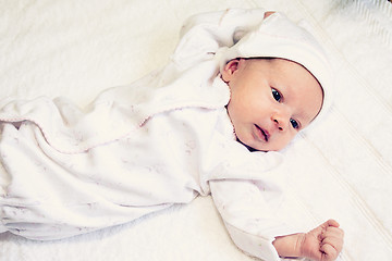 Image showing bright portrait of adorable baby