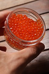 Image showing orange caviar