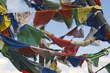 Image showing Buddhist prayer flags