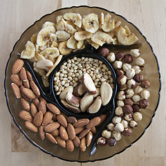 Image showing Nuts plate