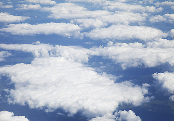 Image showing Clouds, view from airplane