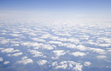 Image showing Clouds, view from airplane