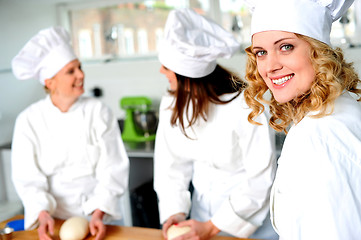 Image showing Group of professional female chefs