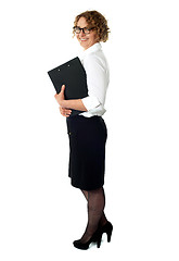 Image showing Full length portrait of businesswoman
