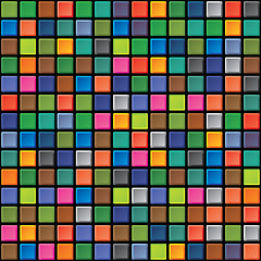 Image showing Seamless texture - iridescent tiles