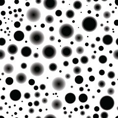 Image showing Seamless texture - circles on a white