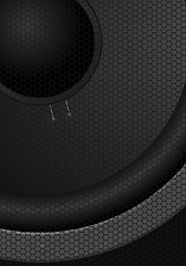 Image showing Big black speaker