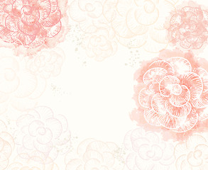 Image showing Abstract romantic vector background