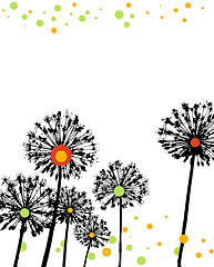 Image showing flower vector background