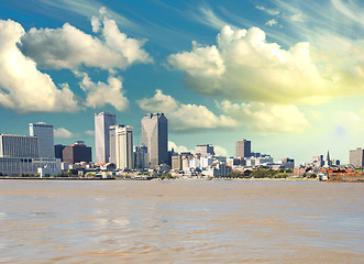 Image showing New Orleans Skyline from Mississippi, Louisiana