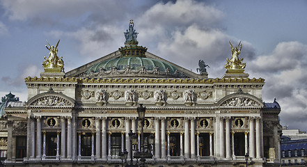 Image showing Detail of Opera Building in Paris