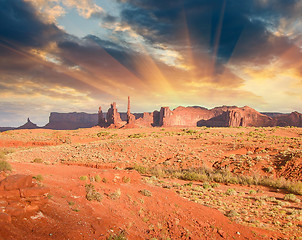 Image showing Monument Valley in Utah State,USA