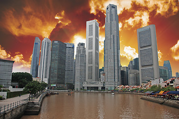 Image showing Storm approaching Singapore