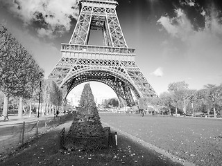 Image showing Architecture in Paris, Eiffel Tower and Champs de Mars