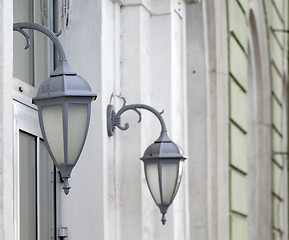 Image showing Vintage lamppost