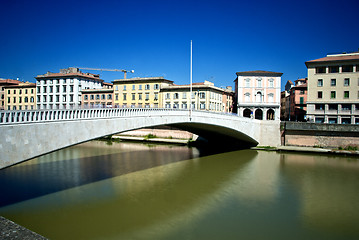 Image showing Ponte di Mezzo, Pisa, Italy