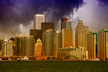 Image showing Clouds above Sydney Buildings