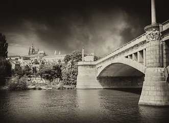 Image showing Old Bridge in Prague, Czech Republic