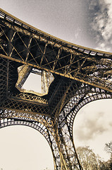 Image showing Colors of Eiffel Tower in Winter