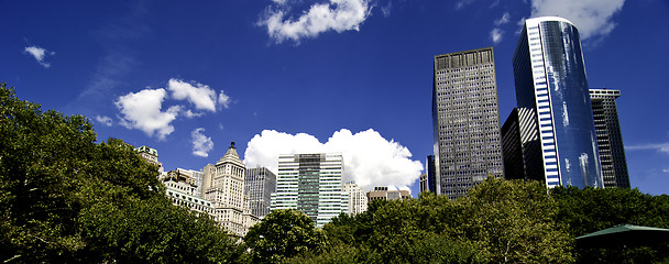 Image showing Panoramic View of New York City Buildings