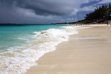 Image showing Beautiful Sandy Beach in the Caribbean