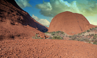 Image showing Shapes of Australian Outback in Northern Territory