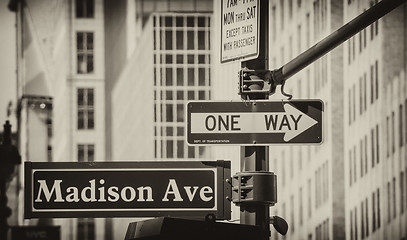 Image showing New York City Street Signs