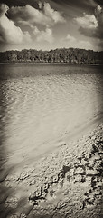 Image showing Lake Shapes inside Fraser Island, Queensland