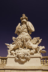 Image showing Sculpture inside The Gloriette, Schonbrunn Castle Park