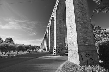 Image showing Ancient Aqueduct in Lucca, Italy